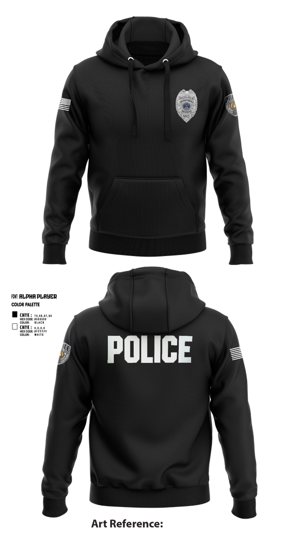 Hoodie, Neosho Police, Police, Teamtime, Team time, sublimation, custom sports apparel, team uniforms, spirit wear, spiritwear, sports uniforms, custom shirts, team store, custom team store, fundraiser sports, apparel fundraiser