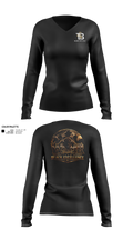 Black Excellence Women's Long Sleeve V-neck Shirt - 21
