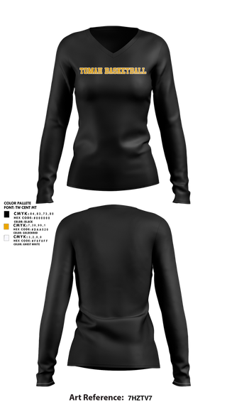Womens Long Sleeve Vneck Shirt, Tomah, Women's Basketball, Teamtime, Team time, sublimation, custom sports apparel, team uniforms, spirit wear, spiritwear, sports uniforms, custom shirts, team store, custom team store, fundraiser sports, apparel fundraiser