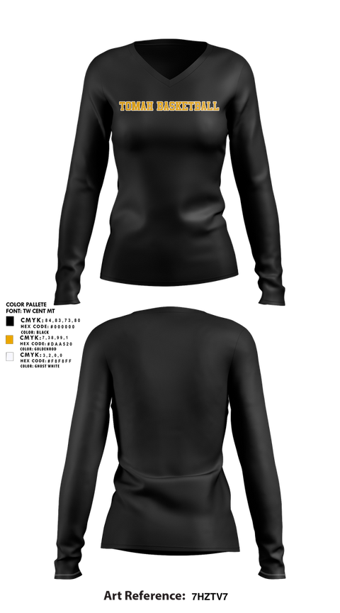 Womens Long Sleeve Vneck Shirt, Tomah, Women's Basketball, Teamtime, Team time, sublimation, custom sports apparel, team uniforms, spirit wear, spiritwear, sports uniforms, custom shirts, team store, custom team store, fundraiser sports, apparel fundraiser