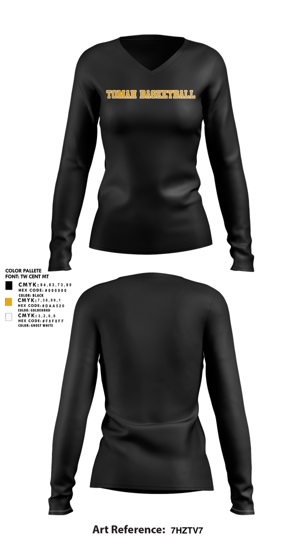 Womens Long Sleeve Vneck Shirt, Tomah, Women's Basketball, Teamtime, Team time, sublimation, custom sports apparel, team uniforms, spirit wear, spiritwear, sports uniforms, custom shirts, team store, custom team store, fundraiser sports, apparel fundraiser