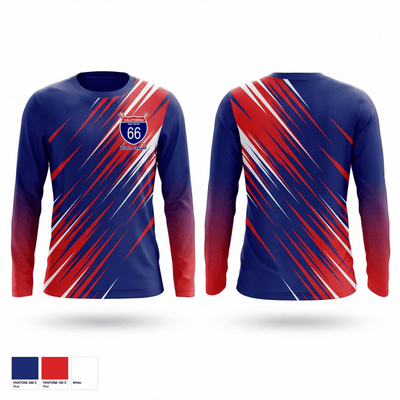 California District 66 Little League 66206292 Long Sleeve Performance Shirt 1