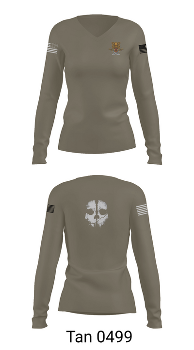 23 CABS 22910633 Women's Long Sleeve V-neck Shirt - 77