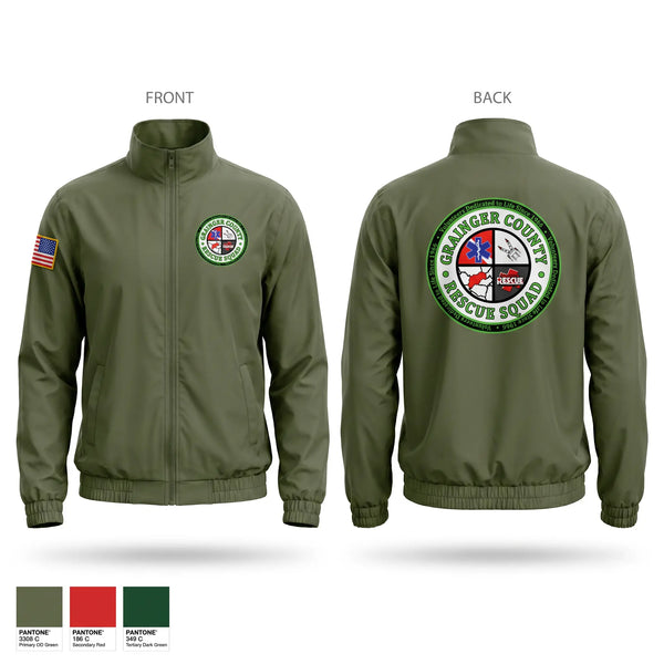 Windbreaker, Grainger County Rescue Squad, EMS/EMT, Teamtime, Team time, sublimation, custom sports apparel, team uniforms, spirit wear, spiritwear, sports uniforms, custom shirts, team store, custom team store, fundraiser sports, apparel fundraiser