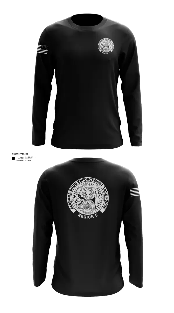 Long Sleeve Performance Shirt, Alabama Drug Enforcement Task Force, Police, Teamtime, Team time, sublimation, custom sports apparel, team uniforms, spirit wear, spiritwear, sports uniforms, custom shirts, team store, custom team store, fundraiser sports, apparel fundraiser