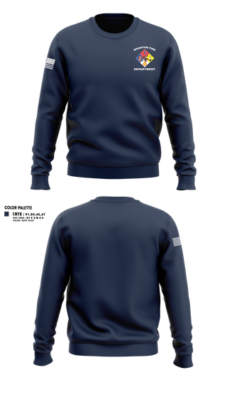 Crew Neck Sweatshirt, Wharton Fire Department, Fire Department, Teamtime, Team time, sublimation, custom sports apparel, team uniforms, spirit wear, spiritwear, sports uniforms, custom shirts, team store, custom team store, fundraiser sports, apparel fundraiser
