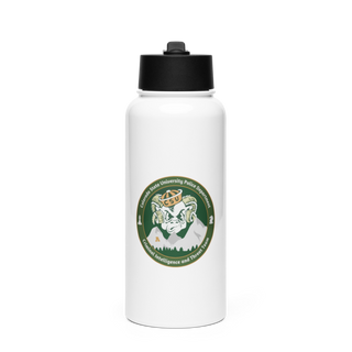 Criminal Intelligence and Threat Team Stainless Steel Water Bottle with a Straw Lid