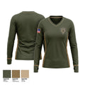 Sarpy County SWAT Women's Long Sleeve V-neck Shirt - 1