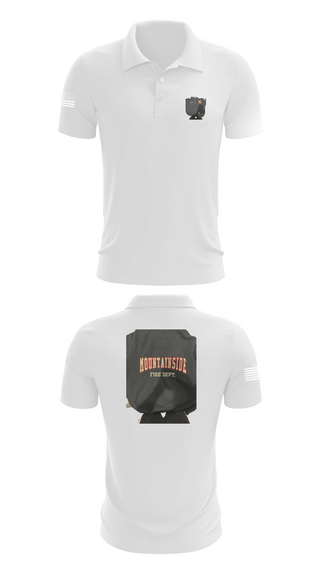 Short Sleeve Performance Polo, Mountainside Fire Department, Fire Department, Teamtime, Team time, sublimation, custom sports apparel, team uniforms, spirit wear, spiritwear, sports uniforms, custom shirts, team store, custom team store, fundraiser sports, apparel fundraiser