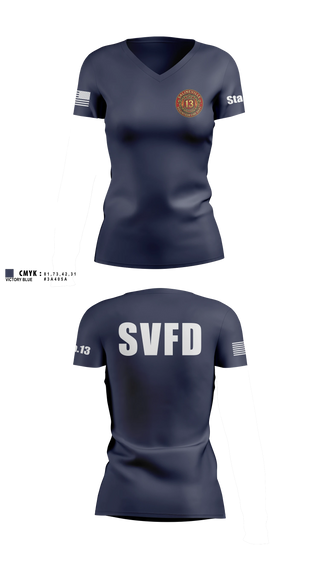 Womens Short Sleeve Vneck Shirt, Salineville fire department, Fire Department, Teamtime, Team time, sublimation, custom sports apparel, team uniforms, spirit wear, spiritwear, sports uniforms, custom shirts, team store, custom team store, fundraiser sports, apparel fundraiser