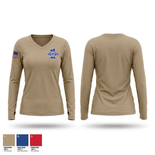 Womens Long Sleeve Vneck Shirt, 911 First Sergeants, Air Force, Teamtime, Team time, sublimation, custom sports apparel, team uniforms, spirit wear, spiritwear, sports uniforms, custom shirts, team store, custom team store, fundraiser sports, apparel fundraiser