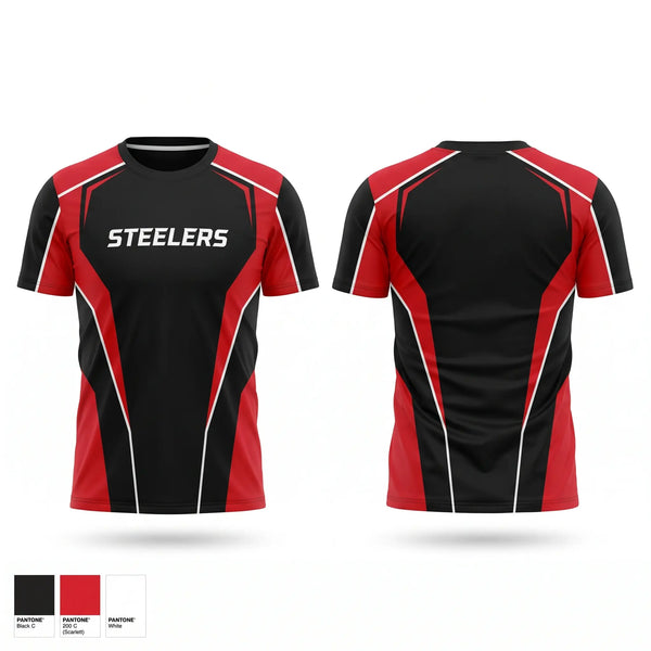 Short Sleeve Performance Shirt, STEELERS, , Teamtime, Team time, sublimation, custom sports apparel, team uniforms, spirit wear, spiritwear, sports uniforms, custom shirts, team store, custom team store, fundraiser sports, apparel fundraiser