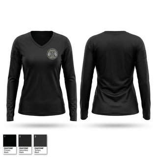Womens Long Sleeve Vneck Shirt, SMACC2, Police, Teamtime, Team time, sublimation, custom sports apparel, team uniforms, spirit wear, spiritwear, sports uniforms, custom shirts, team store, custom team store, fundraiser sports, apparel fundraiser