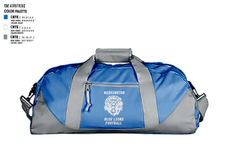 Duffle Bag, Washington Blue Lions Football, , Teamtime, Team time, sublimation, custom sports apparel, team uniforms, spirit wear, spiritwear, sports uniforms, custom shirts, team store, custom team store, fundraiser sports, apparel fundraiser