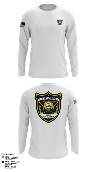 Long Sleeve Performance Shirt, Explorer Post 2247, , Teamtime, Team time, sublimation, custom sports apparel, team uniforms, spirit wear, spiritwear, sports uniforms, custom shirts, team store, custom team store, fundraiser sports, apparel fundraiser