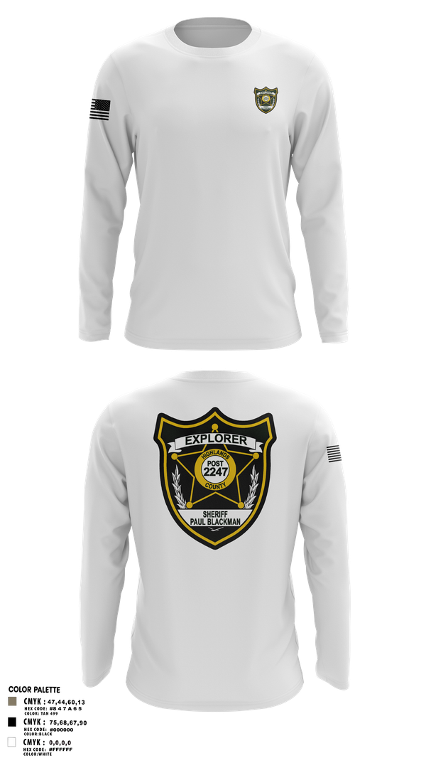 Long Sleeve Performance Shirt, Explorer Post 2247, , Teamtime, Team time, sublimation, custom sports apparel, team uniforms, spirit wear, spiritwear, sports uniforms, custom shirts, team store, custom team store, fundraiser sports, apparel fundraiser