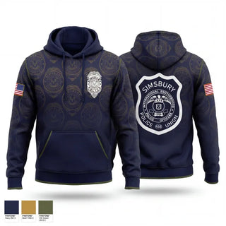 Hoodie, Simsbury Police Department, Police, Teamtime, Team time, sublimation, custom sports apparel, team uniforms, spirit wear, spiritwear, sports uniforms, custom shirts, team store, custom team store, fundraiser sports, apparel fundraiser