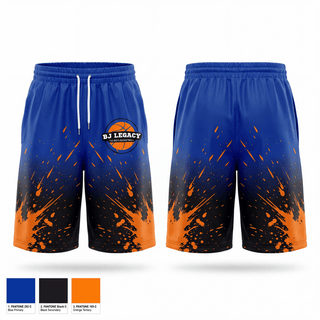 Mens Reversible Basketball Shorts, BJ Legacy, Men's Basketball, Teamtime, Team time, sublimation, custom sports apparel, team uniforms, spirit wear, spiritwear, sports uniforms, custom shirts, team store, custom team store, fundraiser sports, apparel fundraiser