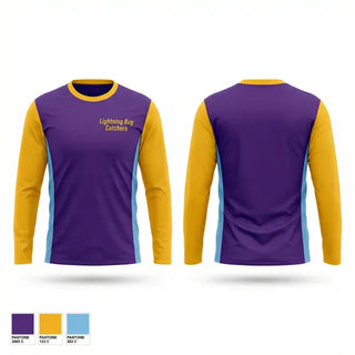 Long Sleeve Performance Shirt, Lightning Bug Catchers, Softball, Teamtime, Team time, sublimation, custom sports apparel, team uniforms, spirit wear, spiritwear, sports uniforms, custom shirts, team store, custom team store, fundraiser sports, apparel fundraiser