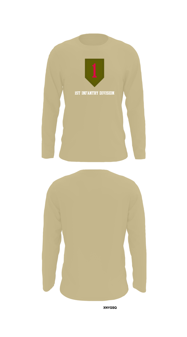 Long Sleeve Performance Shirt, 1st Infantry Division, Army, Teamtime, Team time, sublimation, custom sports apparel, team uniforms, spirit wear, spiritwear, sports uniforms, custom shirts, team store, custom team store, fundraiser sports, apparel fundraiser