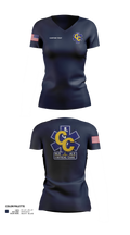 Clay County EMS 27576292 Women's Short Sleeve V-neck Shirt - 21