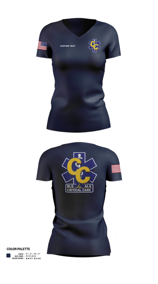 Womens Short Sleeve Vneck Shirt, Jackson County Rescue Squad, EMS/EMT, Teamtime, Team time, sublimation, custom sports apparel, team uniforms, spirit wear, spiritwear, sports uniforms, custom shirts, team store, custom team store, fundraiser sports, apparel fundraiser