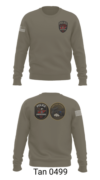 Crew Neck Sweatshirt, Murfreesboro Directed Patrol, Police, Teamtime, Team time, sublimation, custom sports apparel, team uniforms, spirit wear, spiritwear, sports uniforms, custom shirts, team store, custom team store, fundraiser sports, apparel fundraiser