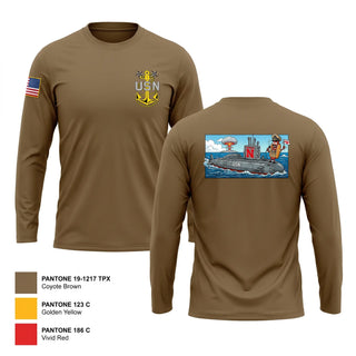 Long Sleeve Performance Shirt, USS Nebraska, Navy, Teamtime, Team time, sublimation, custom sports apparel, team uniforms, spirit wear, spiritwear, sports uniforms, custom shirts, team store, custom team store, fundraiser sports, apparel fundraiser
