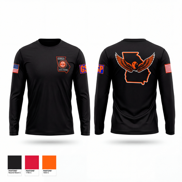 Long Sleeve Performance Shirt, Georgia State Patrol, Police, Teamtime, Team time, sublimation, custom sports apparel, team uniforms, spirit wear, spiritwear, sports uniforms, custom shirts, team store, custom team store, fundraiser sports, apparel fundraiser