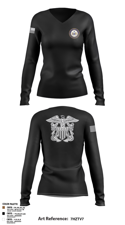 Womens Long Sleeve Vneck Shirt, NSCS, , Teamtime, Team time, sublimation, custom sports apparel, team uniforms, spirit wear, spiritwear, sports uniforms, custom shirts, team store, custom team store, fundraiser sports, apparel fundraiser