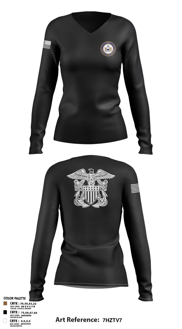 Womens Long Sleeve Vneck Shirt, NSCS, , Teamtime, Team time, sublimation, custom sports apparel, team uniforms, spirit wear, spiritwear, sports uniforms, custom shirts, team store, custom team store, fundraiser sports, apparel fundraiser