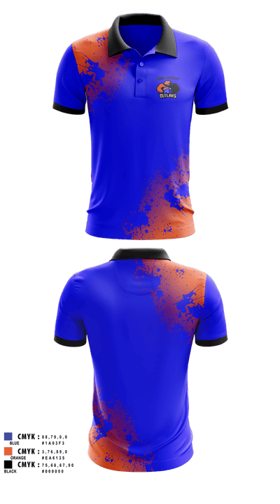 South Kentucky Outlaws 66012093 Short Sleeve Performance Polo - 1