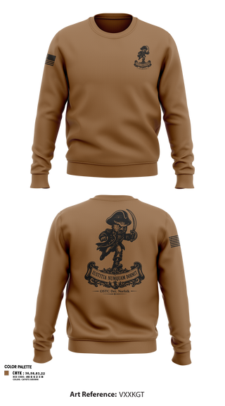 Crew Neck Sweatshirt, OSTC Det. Norfolk, Navy, Teamtime, Team time, sublimation, custom sports apparel, team uniforms, spirit wear, spiritwear, sports uniforms, custom shirts, team store, custom team store, fundraiser sports, apparel fundraiser