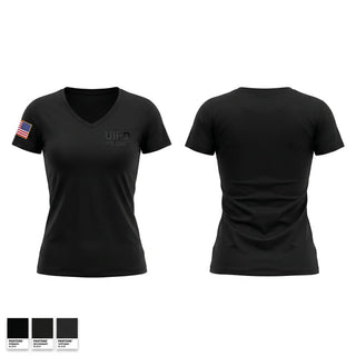 Womens Short Sleeve Vneck Shirt, UIPD K9 UNIT, Police, Teamtime, Team time, sublimation, custom sports apparel, team uniforms, spirit wear, spiritwear, sports uniforms, custom shirts, team store, custom team store, fundraiser sports, apparel fundraiser