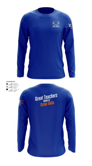Long Sleeve Performance Shirt, Great Oaks Charter School, , Teamtime, Team time, sublimation, custom sports apparel, team uniforms, spirit wear, spiritwear, sports uniforms, custom shirts, team store, custom team store, fundraiser sports, apparel fundraiser