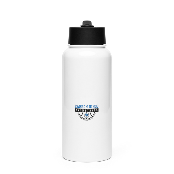 Carbon Boys Basketball Stainless Steel Water Bottle with a Straw Lid
