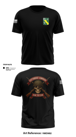 Short Sleeve Performance Shirt, Cutthroat Company 1-63 AR, Army, Teamtime, Team time, sublimation, custom sports apparel, team uniforms, spirit wear, spiritwear, sports uniforms, custom shirts, team store, custom team store, fundraiser sports, apparel fundraiser