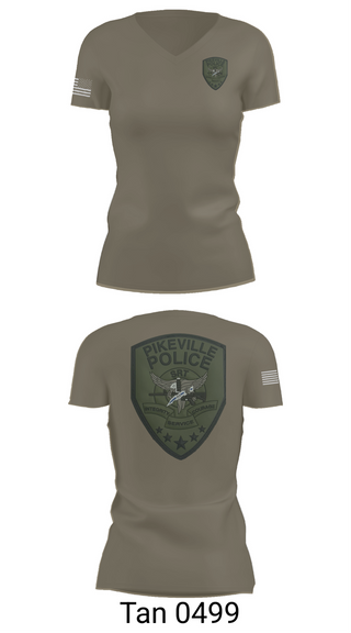 Womens Short Sleeve Vneck Shirt, Pikeville Police SRT, , Teamtime, Team time, sublimation, custom sports apparel, team uniforms, spirit wear, spiritwear, sports uniforms, custom shirts, team store, custom team store, fundraiser sports, apparel fundraiser