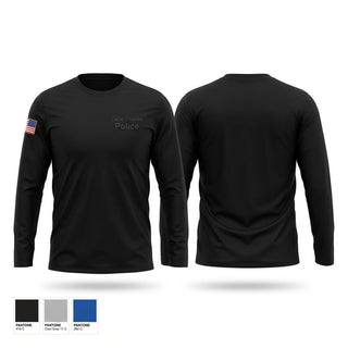 Long Sleeve Performance Shirt, Cape Charles Police, Police, Teamtime, Team time, sublimation, custom sports apparel, team uniforms, spirit wear, spiritwear, sports uniforms, custom shirts, team store, custom team store, fundraiser sports, apparel fundraiser