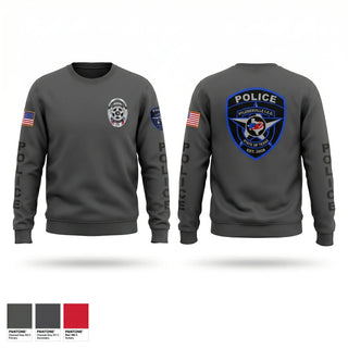 Crew Neck Sweatshirt, Pflugerville ISD Police Department, Police, Teamtime, Team time, sublimation, custom sports apparel, team uniforms, spirit wear, spiritwear, sports uniforms, custom shirts, team store, custom team store, fundraiser sports, apparel fundraiser