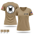 217th BSB 91530793 Women's Short Sleeve V-neck Shirt - 1