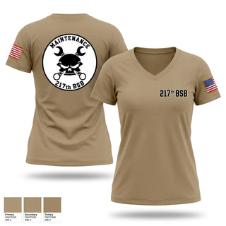 Womens Short Sleeve Vneck Shirt, 217th BSB, National Guard, Teamtime, Team time, sublimation, custom sports apparel, team uniforms, spirit wear, spiritwear, sports uniforms, custom shirts, team store, custom team store, fundraiser sports, apparel fundraiser