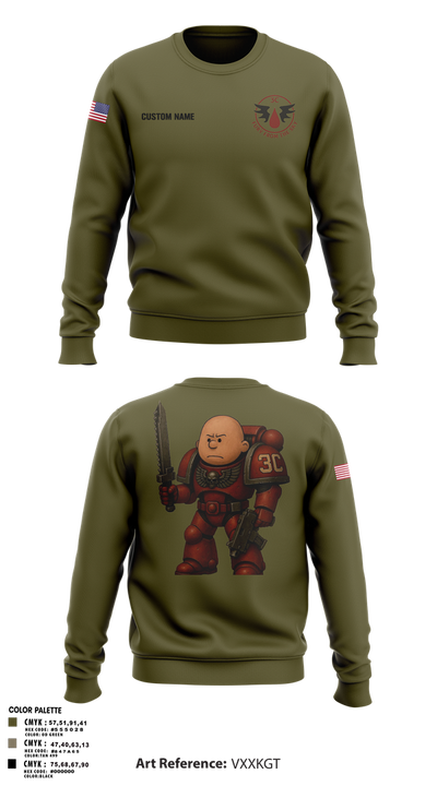 3rd Platoon, CCo, 1-508th PIR Crew Neck Sweatshirt - 27