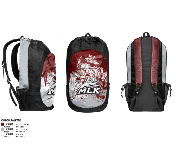 Gear Bag, MLK Lions Soccer, Men's Soccer, Teamtime, Team time, sublimation, custom sports apparel, team uniforms, spirit wear, spiritwear, sports uniforms, custom shirts, team store, custom team store, fundraiser sports, apparel fundraiser
