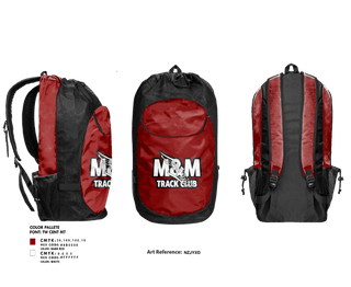 Gear Bag, M & M Track Club-Greenville, Texas, Track & Field, Teamtime, Team time, sublimation, custom sports apparel, team uniforms, spirit wear, spiritwear, sports uniforms, custom shirts, team store, custom team store, fundraiser sports, apparel fundraiser
