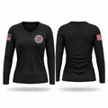 JSP FIRE Women's Long Sleeve V-neck Shirt - 1