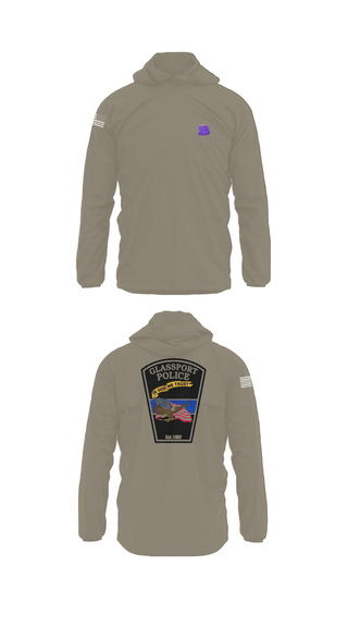 Windbreaker, GLASSPORT POLICE, Police, Teamtime, Team time, sublimation, custom sports apparel, team uniforms, spirit wear, spiritwear, sports uniforms, custom shirts, team store, custom team store, fundraiser sports, apparel fundraiser