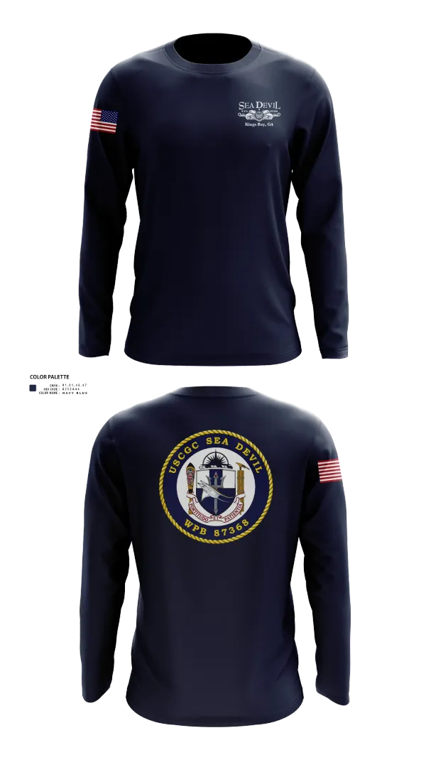Long Sleeve Performance Shirt, USCGC SEADEVIL, , Teamtime, Team time, sublimation, custom sports apparel, team uniforms, spirit wear, spiritwear, sports uniforms, custom shirts, team store, custom team store, fundraiser sports, apparel fundraiser