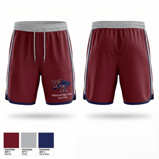 Athletic Shorts With Pockets, White Knoll High School Track & Field, Track & Field, Teamtime, Team time, sublimation, custom sports apparel, team uniforms, spirit wear, spiritwear, sports uniforms, custom shirts, team store, custom team store, fundraiser sports, apparel fundraiser
