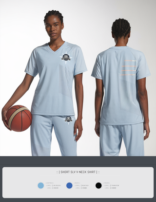 Womens Short Sleeve Vneck Shirt, North Stars, Women's Basketball, Teamtime, Team time, sublimation, custom sports apparel, team uniforms, spirit wear, spiritwear, sports uniforms, custom shirts, team store, custom team store, fundraiser sports, apparel fundraiser